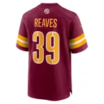 Men's Washington Commanders Jeremy Reaves  Burgundy Game Jersey