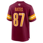 Men's Washington Commanders John Bates  Burgundy Game Jersey