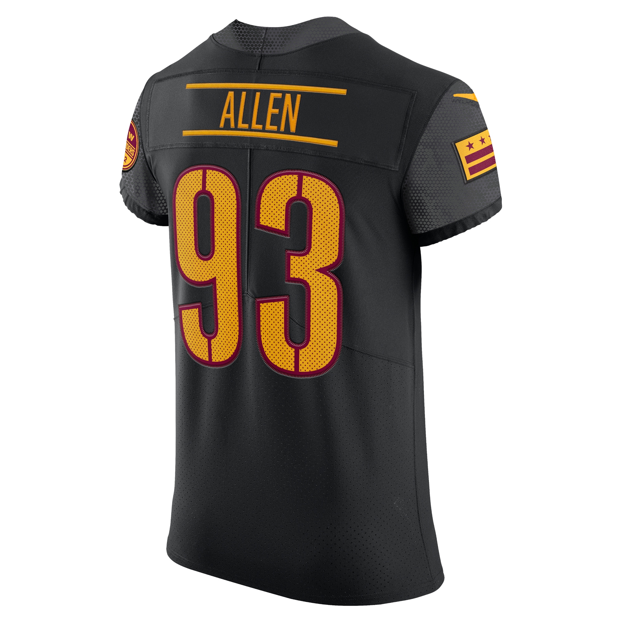 Men's Washington Commanders Jonathan Allen Black Alternate Vapor Elite Jersey