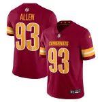 Men's Washington Commanders Jonathan Allen Burgundy Vapor Untouchable Limited Jersey