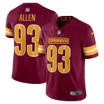 Men's Washington Commanders Jonathan Allen Burgundy Vapor Limited Jersey