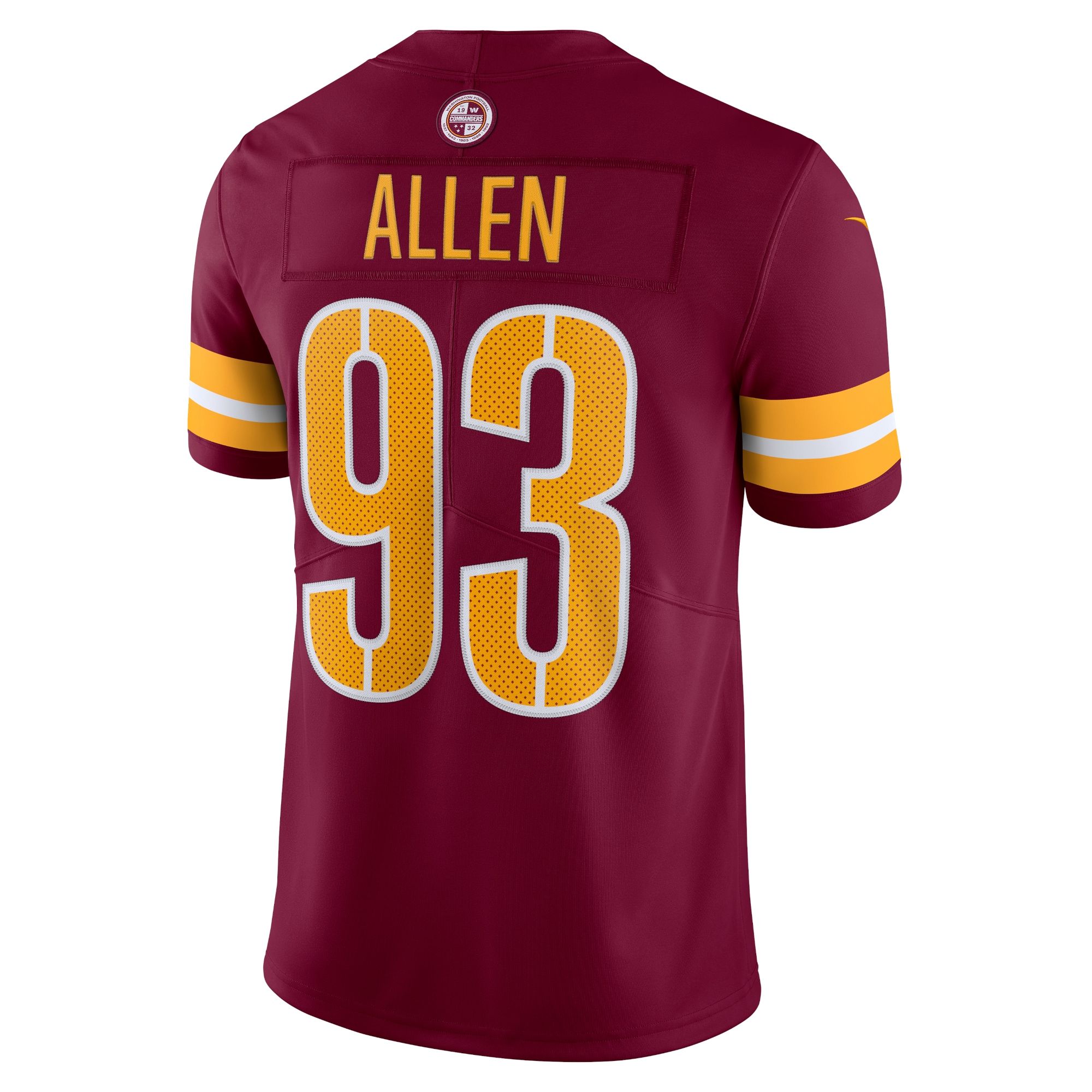 Men's Washington Commanders Jonathan Allen Burgundy Vapor Limited Jersey
