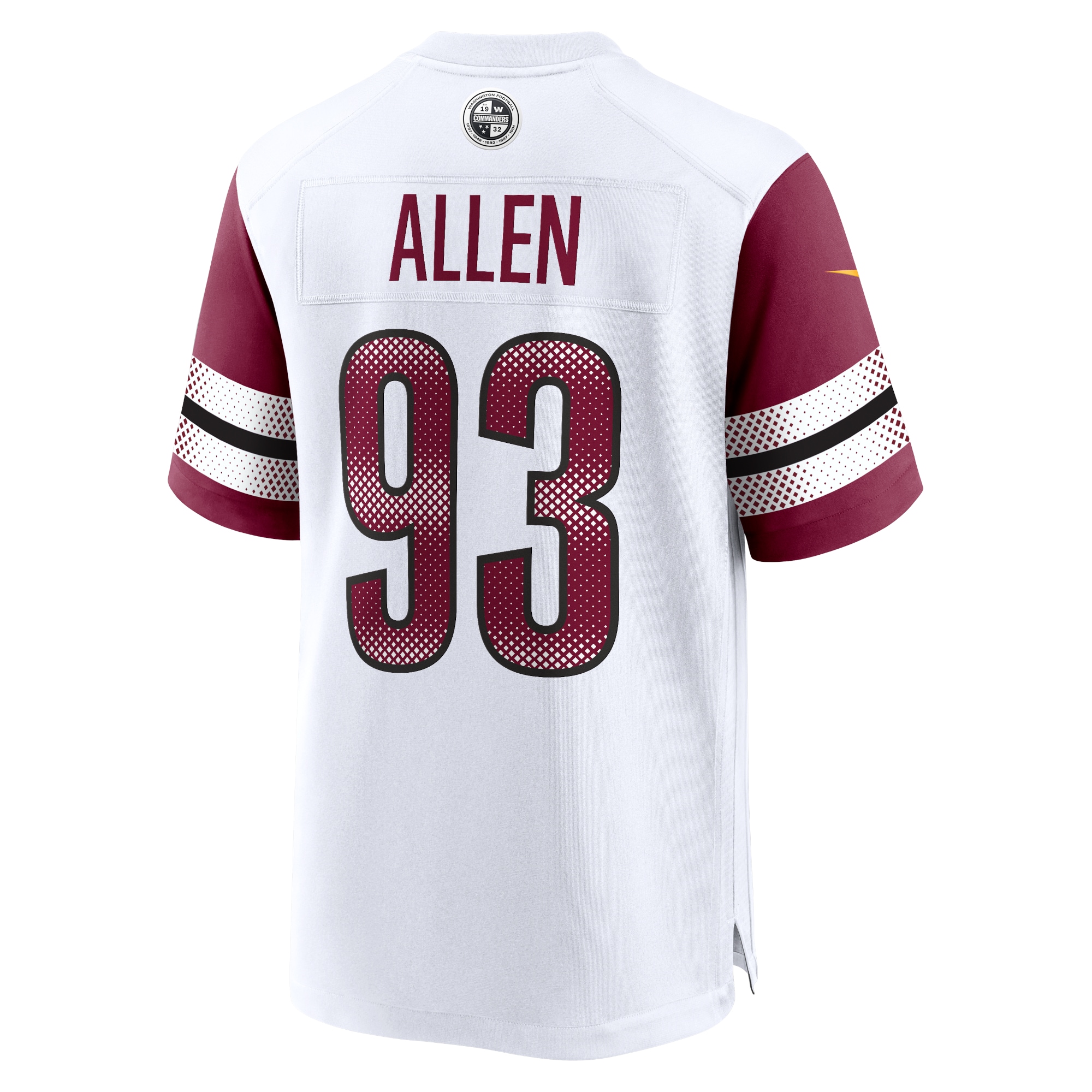 Men's Washington Commanders Jonathan Allen White Game Jersey