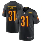 Men's Washington Commanders Kamren Curl Black Alternate Game Player Jersey