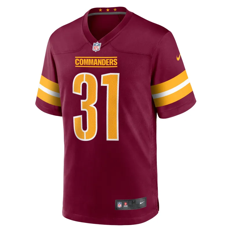 Men's Washington Commanders Kamren Curl Burgundy Game Jersey