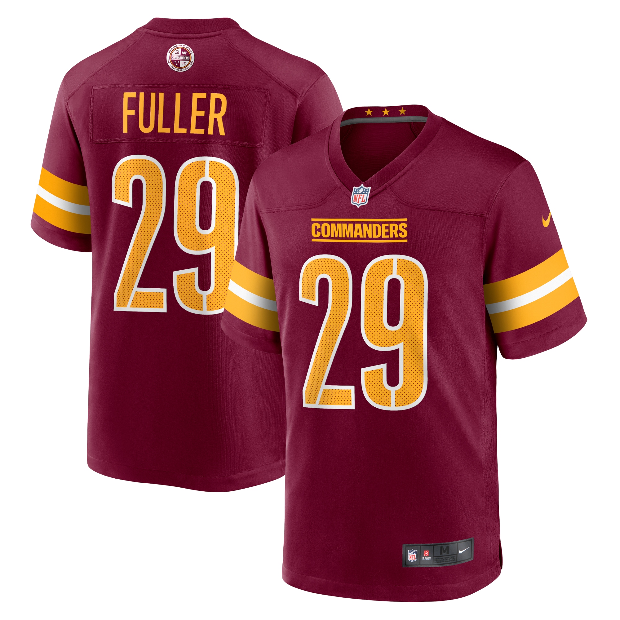 Men's Washington Commanders Kendall Fuller Burgundy Game Jersey