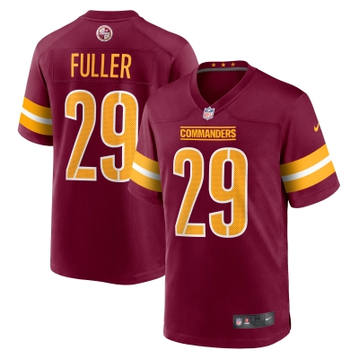 Men's Washington Commanders Kendall Fuller Burgundy Game Jersey 01