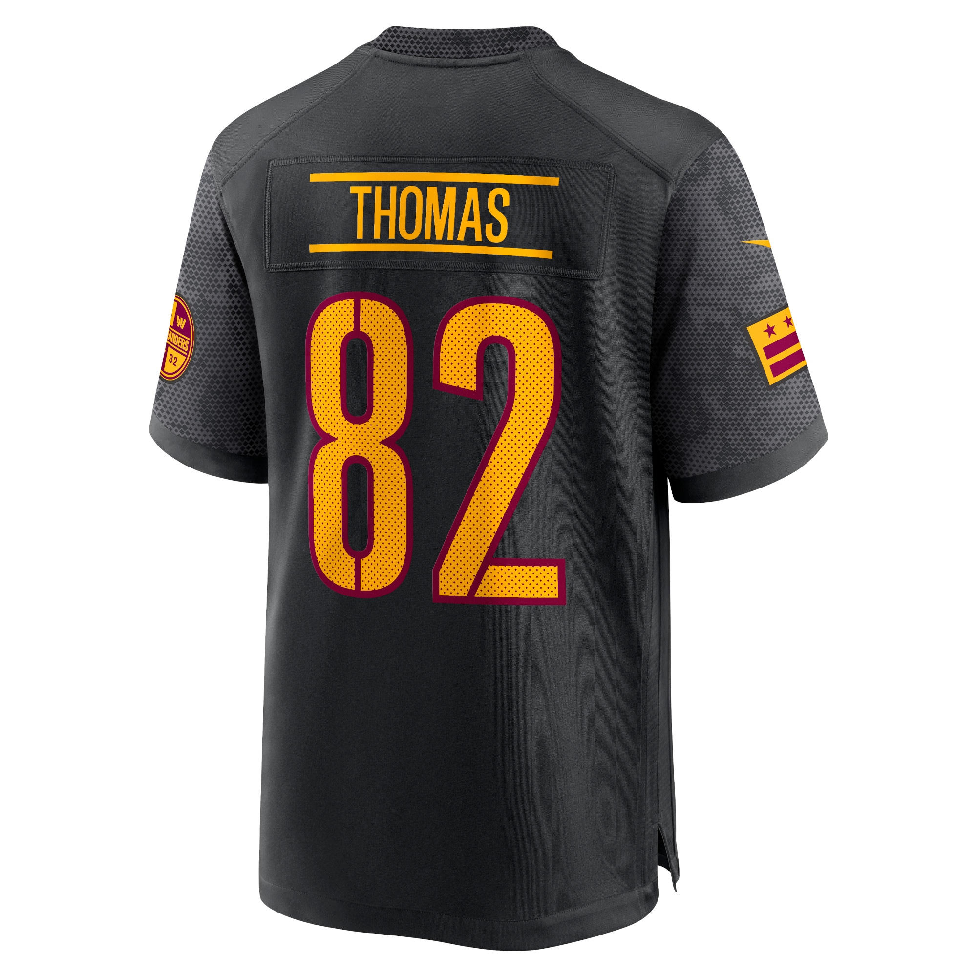 Men's Washington Commanders Logan Thomas Black Alternate Game Player Jersey