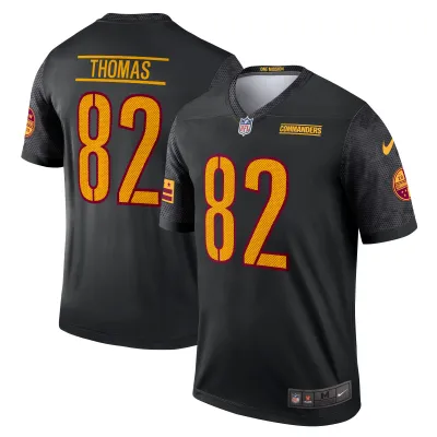 Men's Washington Commanders Logan Thomas Black Alternate Legend Jersey 01