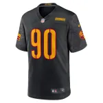 Men's Washington Commanders Montez Sweat Black Alternate Game Player Jersey