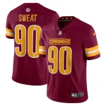Men's Washington Commanders Montez Sweat Burgundy Vapor Limited Jersey