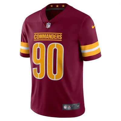 Men's Washington Commanders Montez Sweat Burgundy Vapor Limited Jersey 02