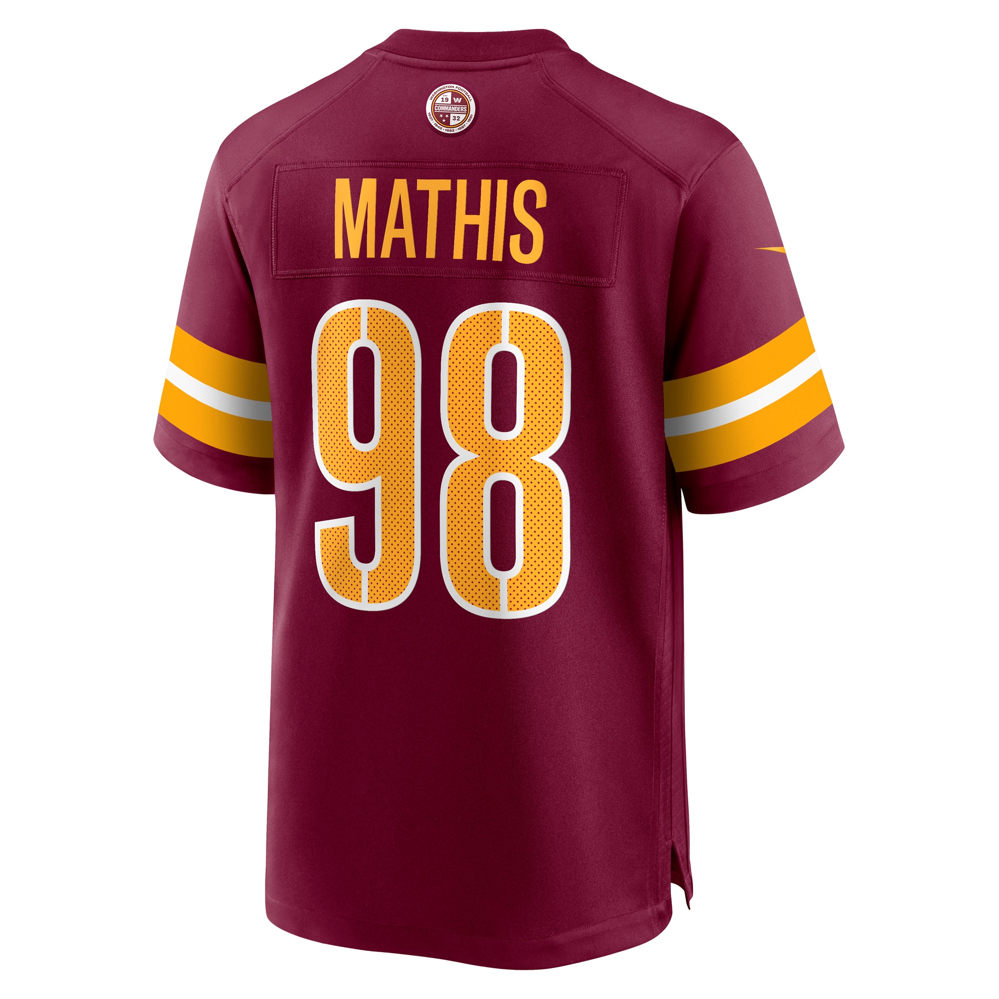 Men's Washington Commanders Phidarian Mathis Burgundy Player Game Jersey