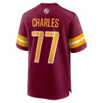 Men's Washington Commanders Saahdiq Charles  Burgundy Game Jersey