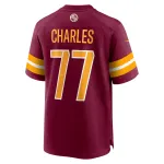 Men's Washington Commanders Saahdiq Charles  Burgundy Game Jersey