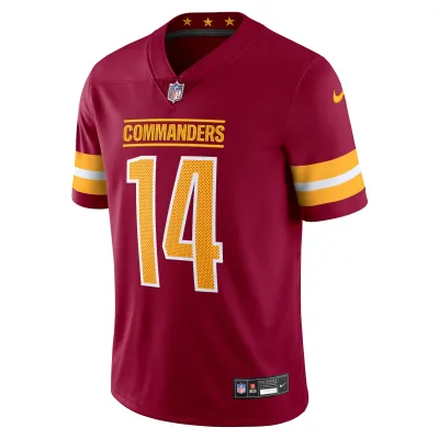Men's Washington Commanders Sam Howell Burgundy Vapor Untouchable Limited Jersey 02