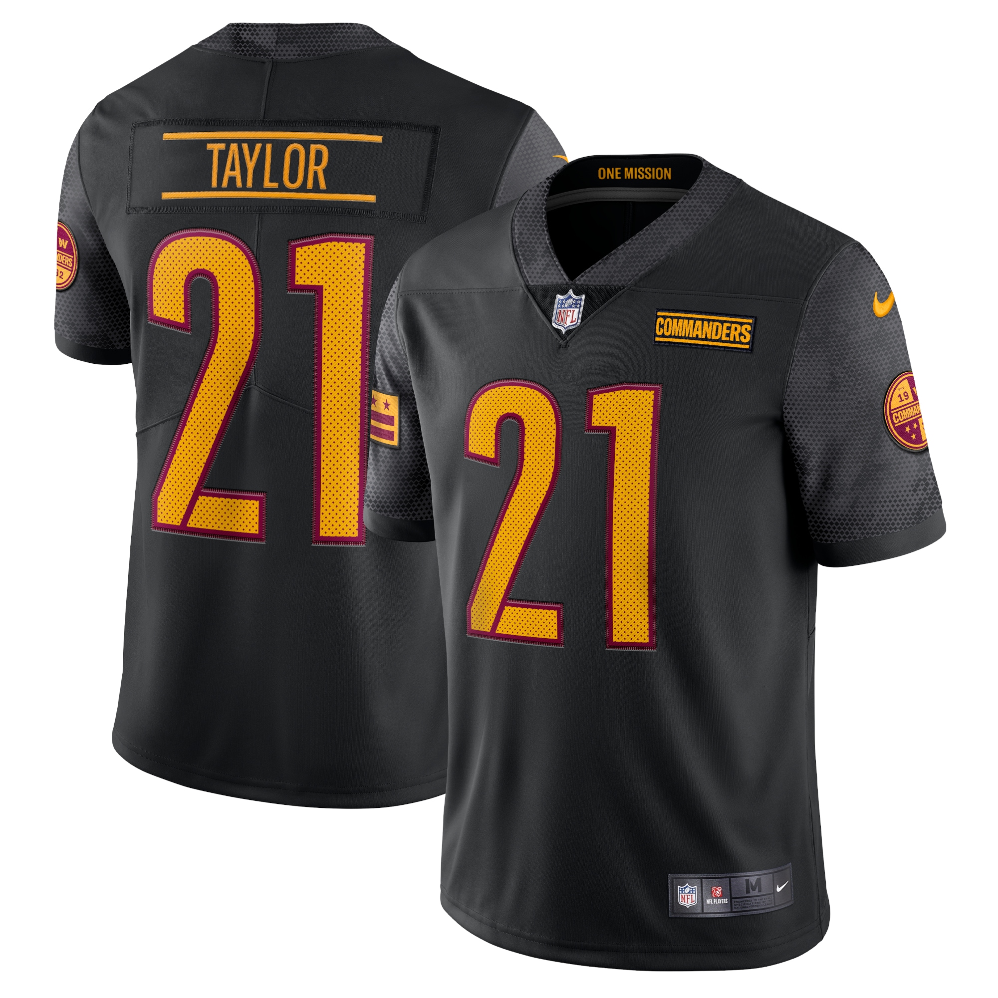 Men's Washington Commanders Sean Taylor Black 2022 Alternate Retired Player Limited Jersey