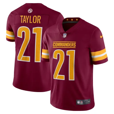 Men's Washington Commanders Sean Taylor Burgundy 2022 Home Retired Player Limited Jersey 01