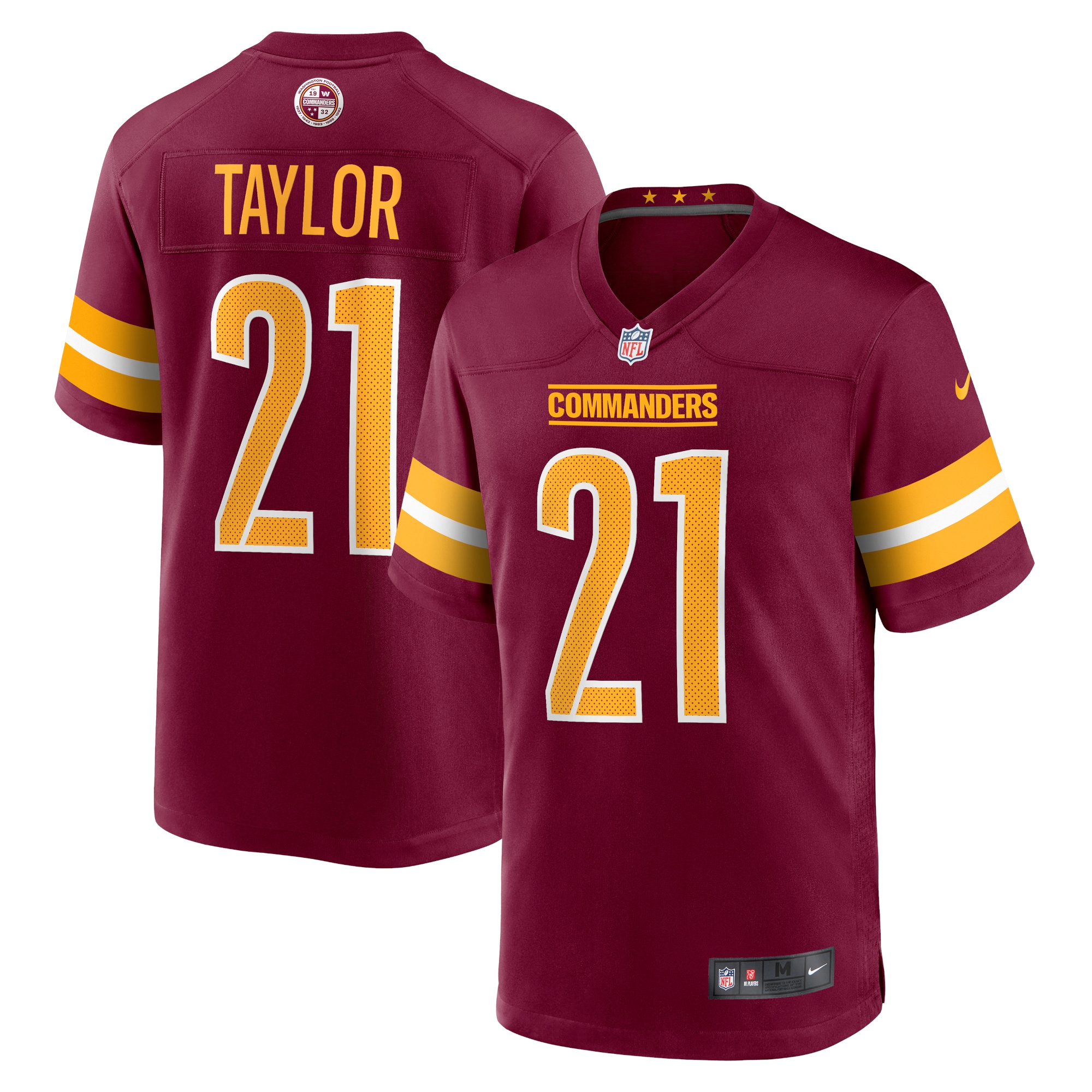 Men's Washington Commanders Sean Taylor Burgundy Retired Player Game Jersey
