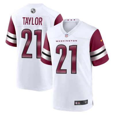 Men's Washington Commanders Sean Taylor White Retired Player Game Jersey 01