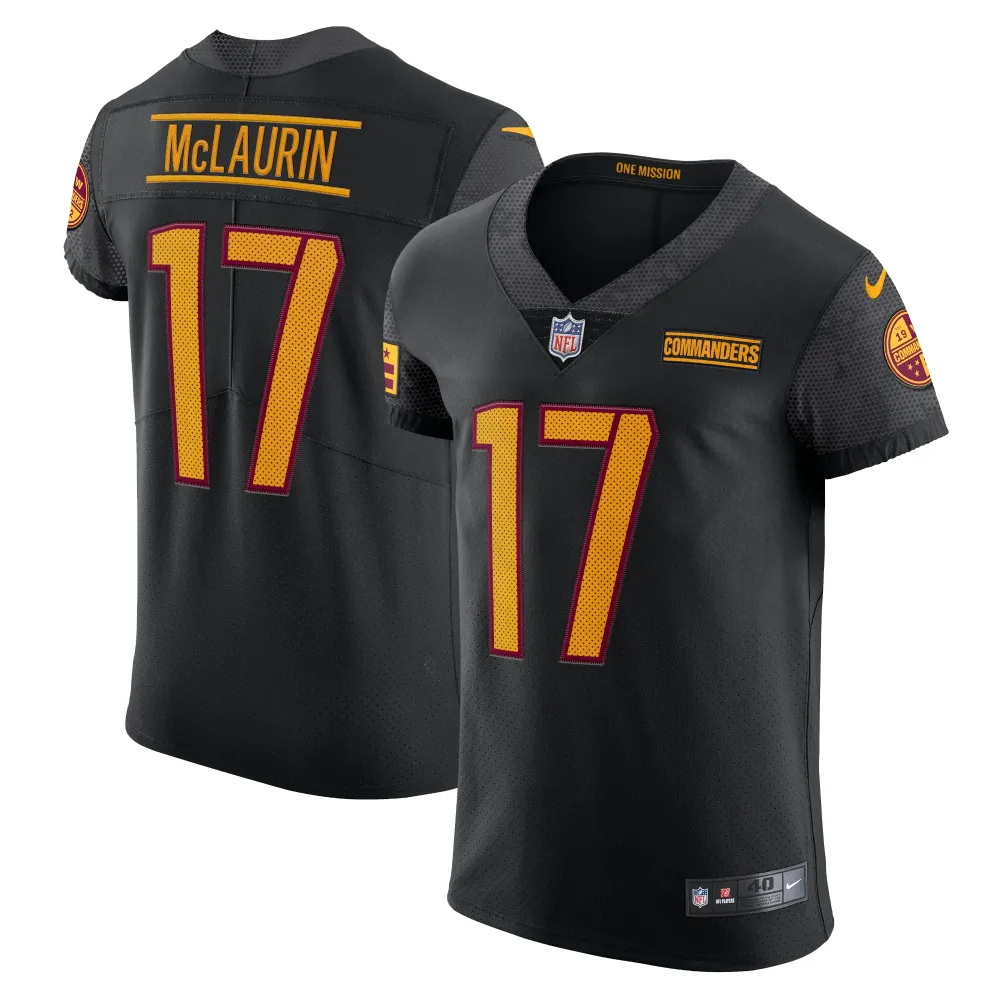 Men's Washington Commanders Terry McLaurin Black Alternate Vapor Elite Jersey