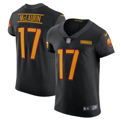 Men's Washington Commanders Terry McLaurin Black Alternate Vapor Elite Jersey 01
