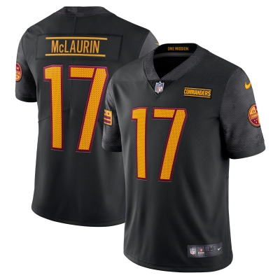 Men's Washington Commanders Terry McLaurin Black Alternate Vapor Limited Jersey 01