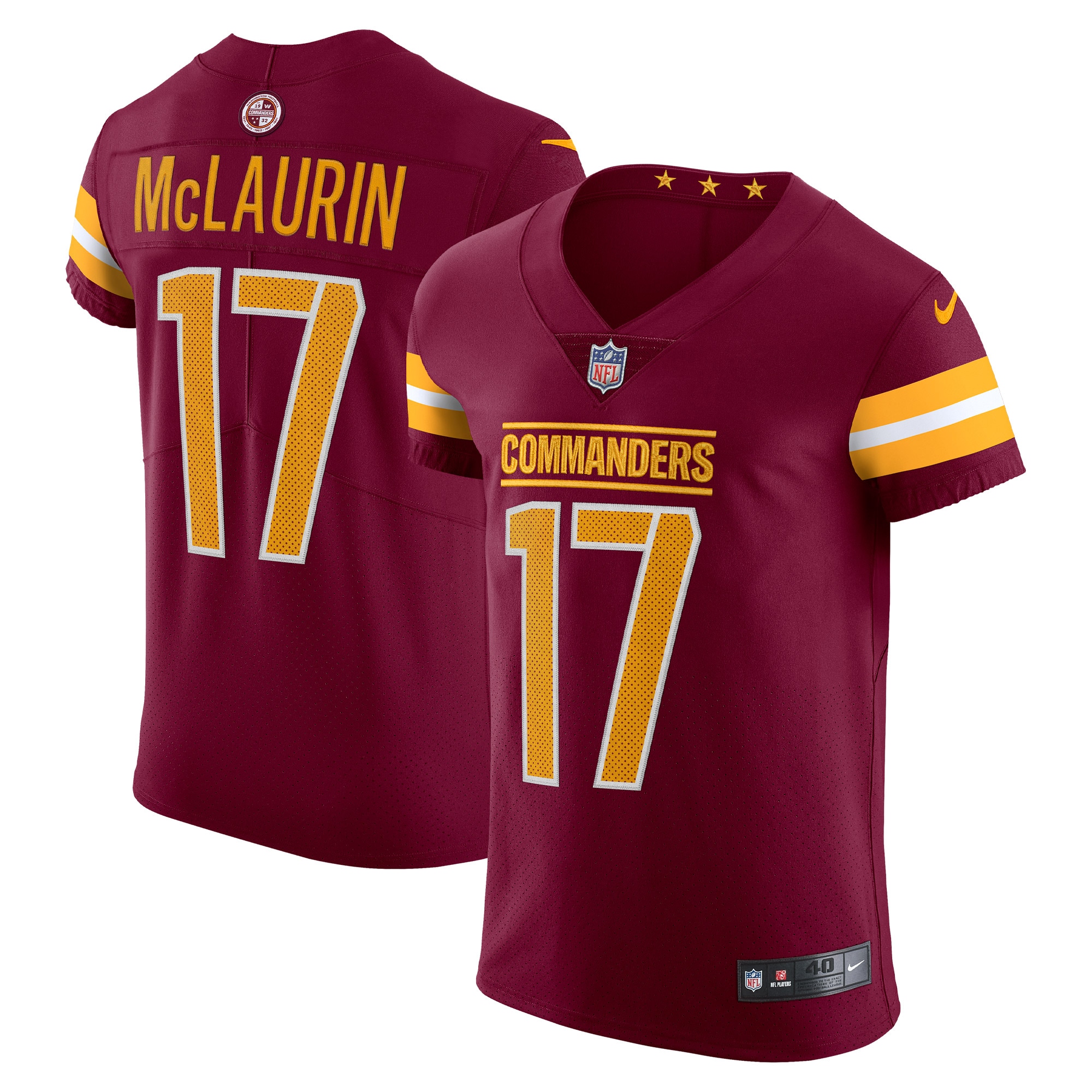 Men's Washington Commanders Terry McLaurin Burgundy Vapor Elite Jersey