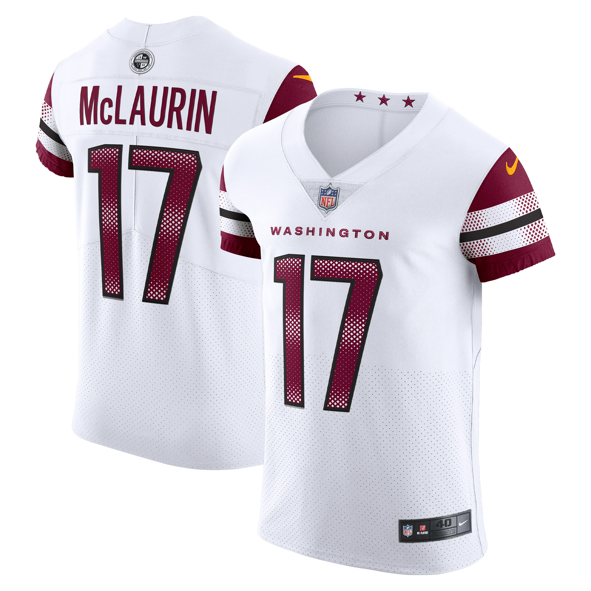 Men's Washington Commanders Terry McLaurin White Vapor Elite Jersey