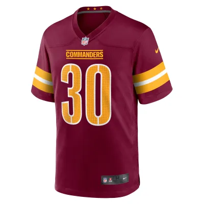 Men's Washington Commanders Troy Apke  Burgundy Game Jersey 02