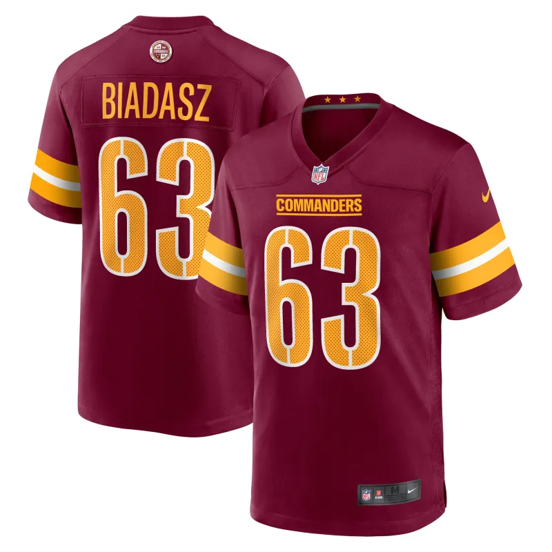 Men's Washington Commanders Tyler Biadasz  Burgundy Game Jersey