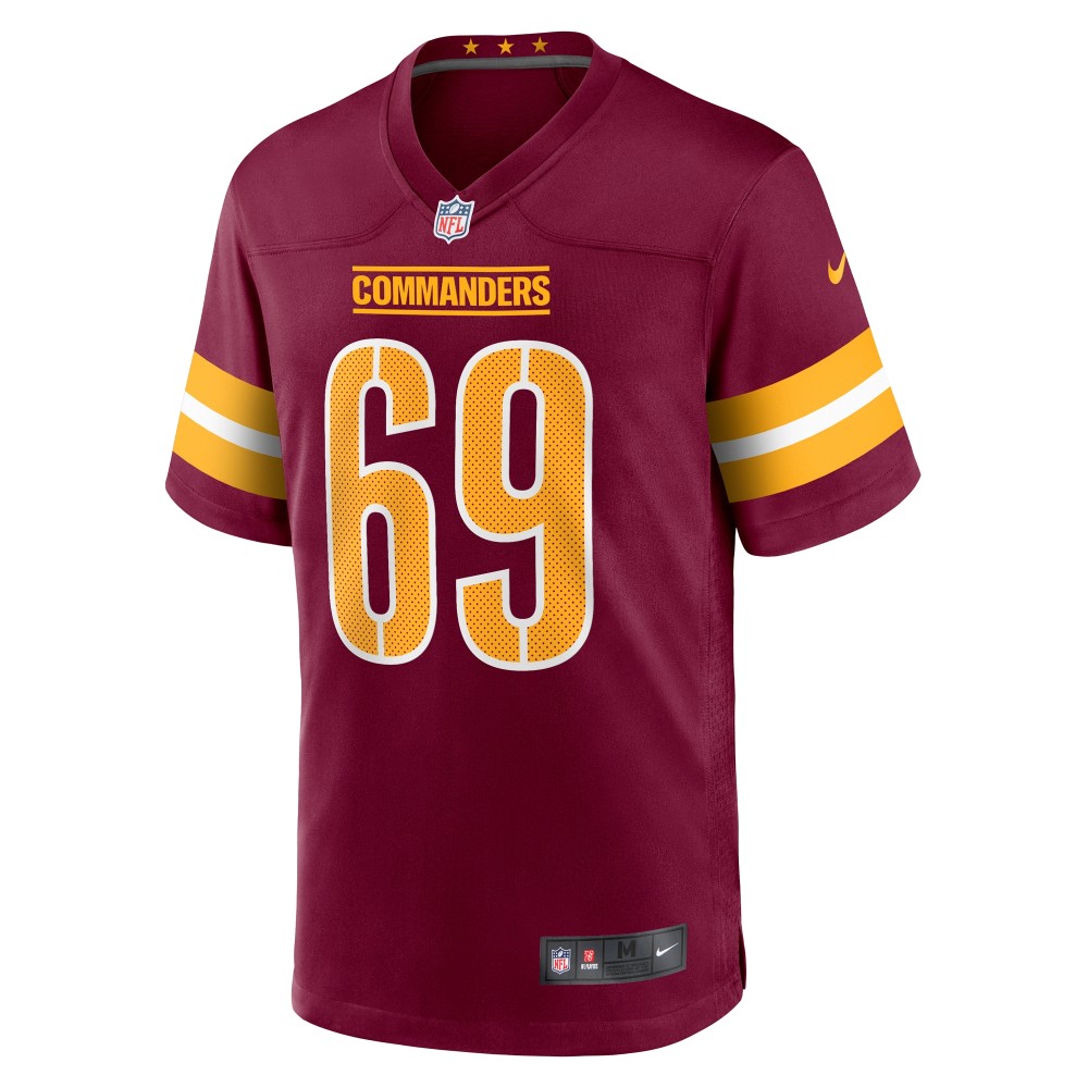 Men's Washington Commanders Tyler Larsen  Burgundy Game Jersey