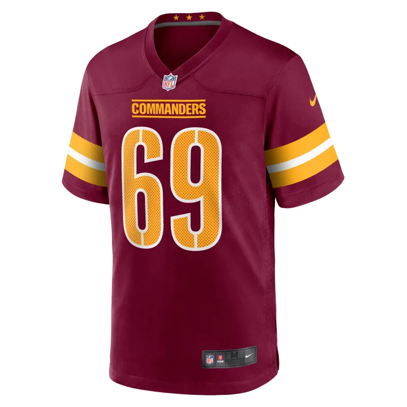 Men's Washington Commanders Tyler Larsen  Burgundy Game Jersey