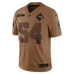 Women's New England Patriots Tedy Bruschi Brown 2023 Salute To Service Retired Player Limited Jersey