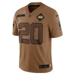 Women's New York Jets Breece Hall Brown 2023 Salute To Service Limited Jersey