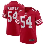 Women's San Francisco 49ers Fred Warner Scarlet Team Game Player Jersey