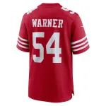 Women's San Francisco 49ers Fred Warner Scarlet Team Game Player Jersey