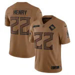 Women's Tennessee Titans Derrick Henry Brown 2023 Salute To Service Limited Jersey