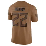 Women's Tennessee Titans Derrick Henry Brown 2023 Salute To Service Limited Jersey