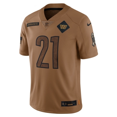 Women's Washington Commanders Sean Taylor Brown 2023 Salute To Service Retired Player Limited Jersey 02