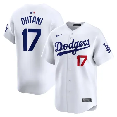 Men's Los Angeles Dodgers Shohei Ohtani Nike White Home Limited Player Jersey 01