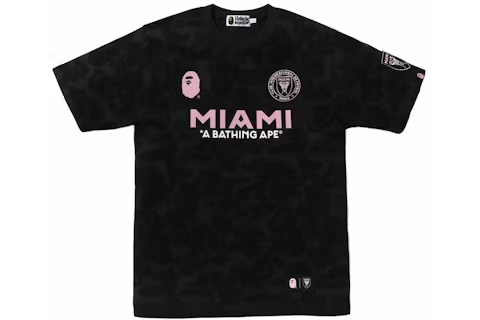 BAPE x Inter Miami CF Camo Tee Black