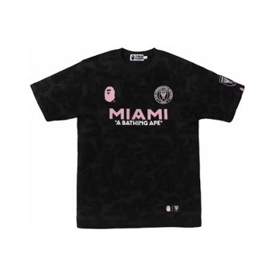 BAPE x Inter Miami CF Camo Tee Black 01