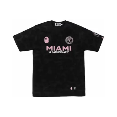 BAPE x Inter Miami CF Camo Tee Black 01