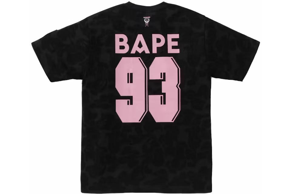 BAPE x Inter Miami CF Camo Tee Black