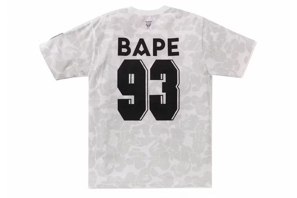 BAPE x Inter Miami CF Camo Tee White