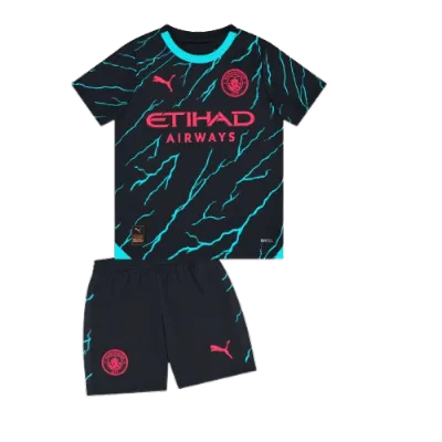 Manchester City Third Kit Kids 2023/24 01