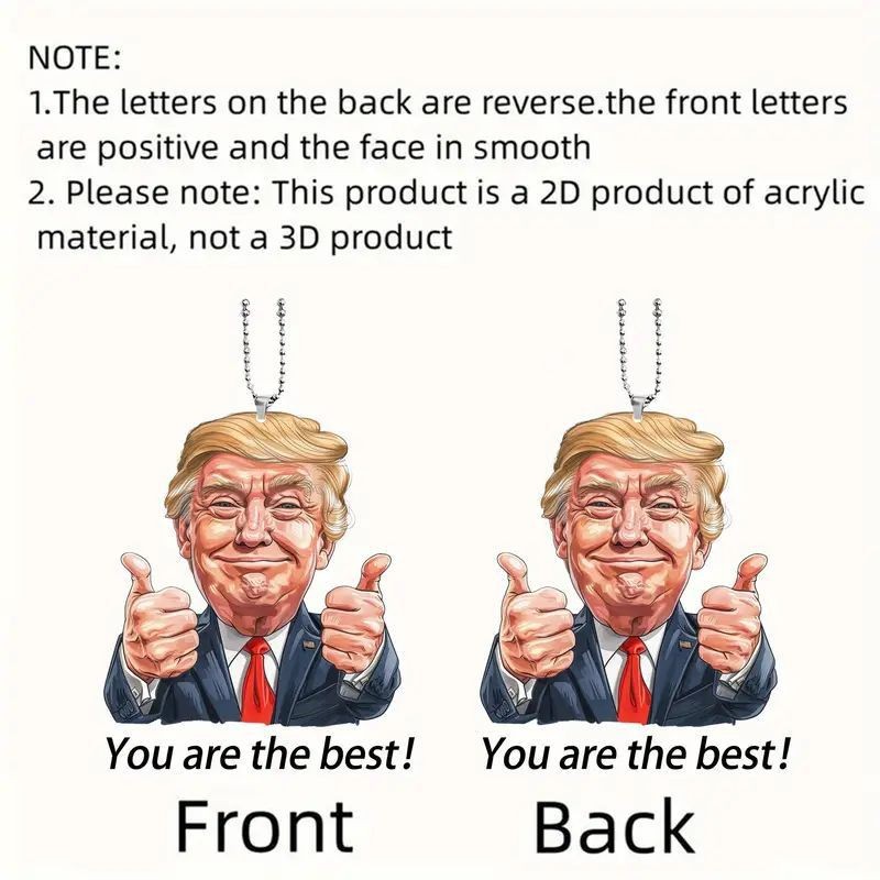 Trump Cute Pendant Keychain