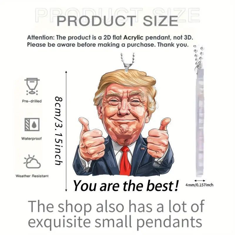 Trump Cute Pendant Keychain