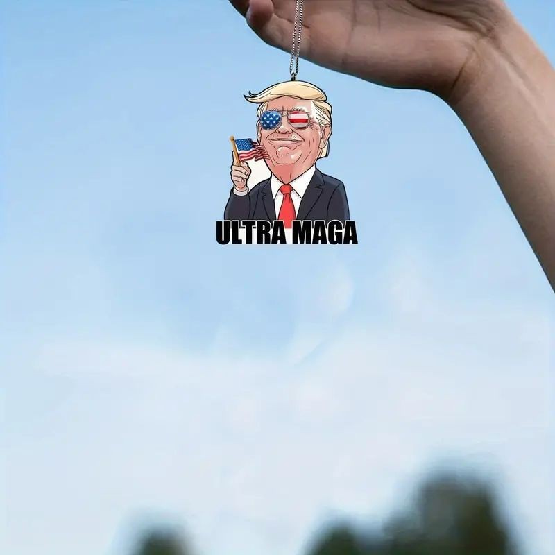 Trump Pendant Car Interior Decoration Keychain Pendant